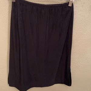 Nylon side slit skirt